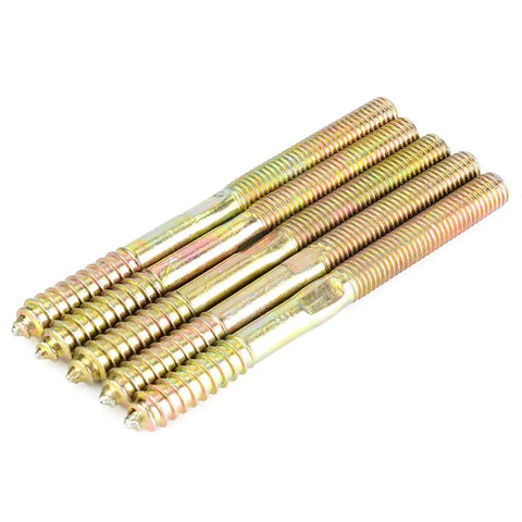 Pro Shop Grade M10 Double Ended Dowel Screws Zinc Plated Self Tapping Wood To Wood Connectors Heavy Duty Joinery Hardware For Knockout Diy Woodworking Builds That Stand Tough Over Time