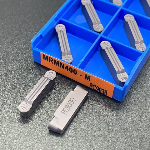 Durable Carbide Inserts For Metal Lathe Tools MRMN400 PC9030 CNC Lathe Cutter in tray, wear and heat resistant