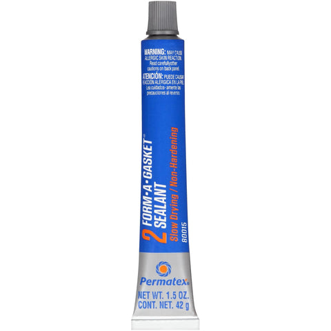 Slow Drying Form A Gasket Sealant Non Hardening For Automotive And Aviation Uses Seals Cut Gaskets On Flexible Parts Resists Gasoline Oil And Grease With Easy Disassembly 1.5 Oz. tube