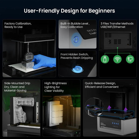 Straight Up Beast Mode 16K Resin 3D Printer Fully Loaded With Precise 385Nm UV Light To Create Crisp Transparent Pieces Without Any Print Problems