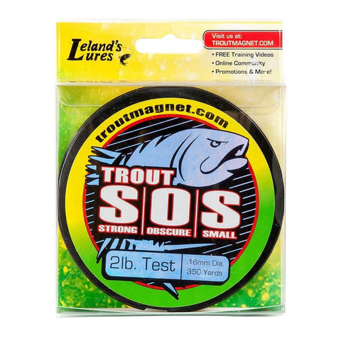 2 lb test 350 yard SOS monofilament line in Ultimate Trout Fishing Gear Kit Bundle With 82 Pieces