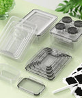 36 Piece Plastic Food Storage Containers With Lids For Pantry And Kitchen Organization A Must Have BPA Free Leak Proof Reusable Set displayed on countertop with labels and marker