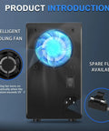 Back view of Pro Grade DC Power Supply 30V 10A with cooling fan and spare fuse, highlighting intelligent fan feature.