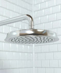 Raindance C 180 AIR Shower Head in chrome with RainAir spray up to 2.5 GPM for a plush spa vibe rain shower experience