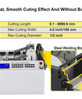 Automatic Heat Shrink Tube Cutting Machine Slick Cable Pipe Trimmer with digital controls for precise cuts.