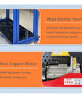 High quality steel lifting cart base with pure copper motor detail, showcasing Heavy Duty Electric Lifting Cart And Scaffolding Platform With Wireless Remote Control Built As A Gutsy Steel Workhorse For Indoor Construction Jobs That Move Massive Loads Without Breaking A Sweat.