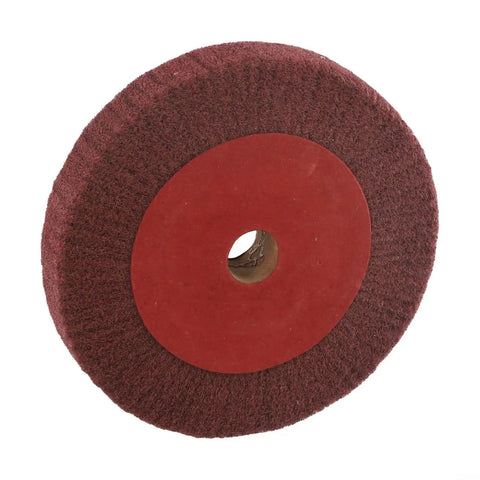 Six Inch Non Woven Nylon Flap Wheel Disc 320 Grit Be Beefy Buffing Tool For Metal Polishing, Rust And Paint Removal, Dry Sanding