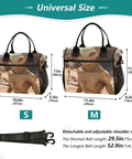 Large Leakproof Insulated Cooler Bag For Women 18 Can Capacity Lunch Tote with alien design front view