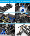 Beefy RC Car Repair Stand With 1100 Piece Screw Kit And Vehicle Scale Accessories For 1/8 To 1/16 Scale RCs, details view