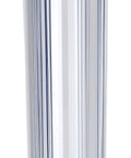 Beefy Clear Whole-House Filter Housing, 1-Inch NPT Connection, 20-Inch Sump with blue top, clear view sump, pressure relief button