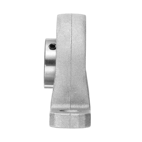 2 Pack KP002 Pillow Block Bearings, 15mm Bore, Zinc Alloy Flange Mounted Housing, ABEC 3 P6 Precision, Durable Rust Resistant, Smooth Shaft Support and Easy Mounting side view