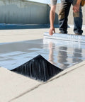 Heavy Duty Self Adhesive Waterproof Roof Repair Sealant Tape For Asphalt Shingles Leak Patches being applied on concrete surface.