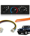 Jeep Wrangler TJ Climate Control Panel AC Heater Module With Blower Motor Switch Replacement OE 55037473AB set