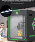 3D Printer Enclosure With Temperature Control And LED Lighting, Dustproof, Noise-Reducing Housing, Large Viewing Window, 700x750x900mm