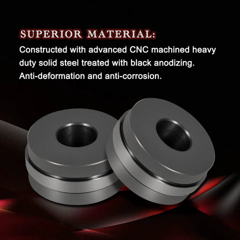 Close-up of solid steel bushings from Transmission Bushing Driver Tool Kit 39 Pc Set For Ford GM Chrysler Transmissions