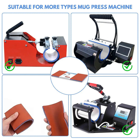 Dope Sublimation Tumbler Wraps For Mug Press And Heat Press Machines with silicone wraps in different thicknesses