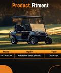 Front And Rear Suspension Bushing Repair Kit For 2004 Plus Club Car Precedent Golf Cart full set on a golf course.