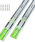 10 Pairs Of 20 Inch Ball Bearing Full Extension Drawer Slides With Soft Close, Side Mount, Easy Install, Includes Screws