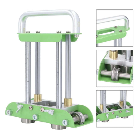 2 Station Roller Bender For 0 To 90 Degree Bends No Sweat Easy To Use Portable Manual Roof Sheet Metal Bender Heavy Duty Folding Tool For Half Inch To Five Inch Heights Works On Steel Aluminum Copper Roofing Materials