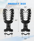 ATV Tool Holder With Rubber Coated Nylon Core, Tilt To 45 Degrees, 20kg Capacity shown with dimensions 8 x 4 inches