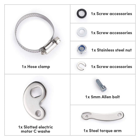 Universal Torque Arm Kit For Electric Bicycles And E Bikes Fits Front Or Rear Hub Motors And Mid Drive Maintenance Tool For Quick And Easy Inside Or Outside Frame Installation One Set