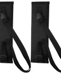 Two Piece Black Katana Sword Bag Kit With Back Strap And Waistband, showing two nylon holsters with adjustable straps
