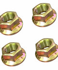 Top Shelf Drop In Lawn Mower Spindle Blade Nut Hex Flange Fastener With Rock Solid 5/8-18 Thread, 4 pack steel nuts.
