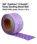 Cubiton II Hookit Multi Hole Abrasive Sheet Roll 70 mm Wide And 8 M Long 40 Plus Grit Sandpaper