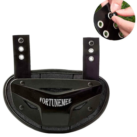 Football Back Plate Hardware Kit With Screws Nuts Washers Gaskets Chicago Screws For Adult And Youth Size shown with close-up of screws