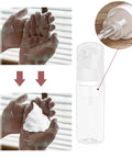 2 Oz Travel Foam Dispenser Bottles Set Empty Plastic Pump Bottles for Hand Soap and Shampoo Refillable and Reusable
