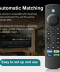 Replacement Remote For Fire Stick 4K Max 4K HD Firestick 3rd Gen TV Cube Insignia And Toshiba Smart TVs With Voice Control