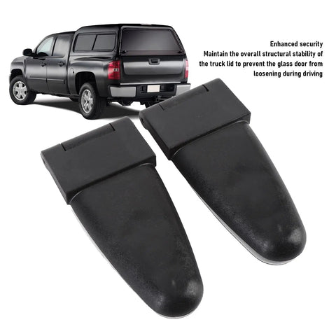 Door Hinges Replacement Kit For LEER Truck Cap 100XL 100LE, black plastic rear hinge set for smooth operation