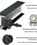 Beefy I Beam Trolley Rollers For Steel Channel Hoists With Universal Fit And Dual Bearings Pack Of 4 550 Lbs Each Smooth Movement