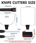 Go To 4 In 1 Foam Cutter Set With Hot Wire Knife Electric Styrofoam Cutter Tool size guide with cutting wands measurements