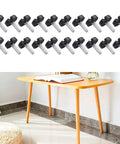 Adjustable M6 Furniture Leveling Feet With Screw On Glide And Plastic Base For Tables Chairs And Desks No Wobble Floor Protectors