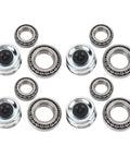 Trailer Wheel Hub Bearings Kit For 5200 To 6000 Lb Axles, Four Piece Replacement Kit With Grease Seals And Cotter Pins displayed