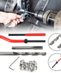 25 Pcs M6 X 1.0mm Helicoil Thread Repair Kit Stainless Steel For Cars And Trucks Universal Auto Hand Tool Set with repair tools and inserts.