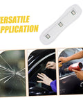 Fast Curing Windshield Chip Repair Tool For All Vehicles Portable Glass Repair Kit For Quick Clear Cracks Universal Fit Easy To Use Auto Glass Restoration On The Go - product in use on car windshield