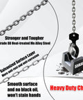 Heavy duty chain hoist showcasing the Manual Chain Hoist 0.25 Ton 550 Lbs Capacity 10 Foot Lift 360 Degree Rotatable Chain Block With Dual Safety Hooks.
