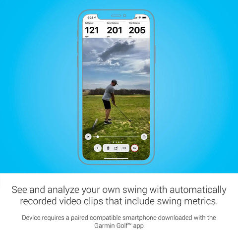 Approach R10 Portable Golf Launch Monitor for Indoor Practice and Driving Range, Handy App Tracking on smartphone display