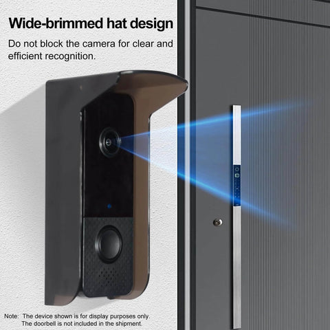 Glare Sun Shade Doorbell Rain Cover For All Weather Outdoor Protection No Nonsense Weatherproof PC Plastic Shield over doorbell