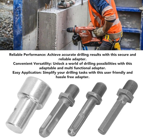 Auger Drill Adapter 1 To 3 Converter for Impact Driver and Electric Drill with interchangeable bits for garden tasks