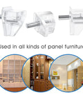 3 Mm Shelf Pins Set With Clear Finish Beefy Heavy-Duty Nickel-Plated Iron Pegs And Shelf Clips for cabinet furniture support
