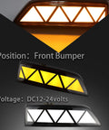 Ford Bronco Sport Front Fender Side Marker Light DRL Amber Sequential Turn Signal 2 in 1 Function Kit in operation
