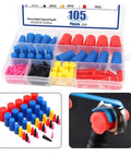 Premium Silicone Rubber Tapered Plug Set 105 Pcs High Temp Masking Plows For Powder Coating, Heat Resistant Cone Assortment Kit To Keep Your Gear Safe And Sound. Assorted silicone plugs in storage case
