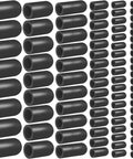 80-pack black rubber vacuum hose caps in six sizes for automotive carburetor vacuum plugs and intake fittings
