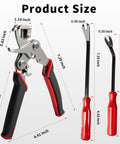 Heavy Duty Car Clip Pliers 2 Pack Set Auto Trim Removal Tool Stainless Steel Fastener Remover dimensions and features