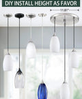3 Pack Indoor Mini Hanging Kitchen Island Pendant Lights With 4.75 Inch Frosted Glass Shade in Brushed Nickel Finish varieties