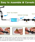 Assembly guide for Outdoor Misting Cooling System 30 Ft Kit with sediment cartridge and brass nozzles.