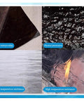 Heavy Duty Self Adhesive Asphalt Roofing Tape With Thick Aluminum Foil Backing For Quick Leak Sealing And Bulletproof Waterproof Exterior Cladding Roll showing waterproof features and texture.
